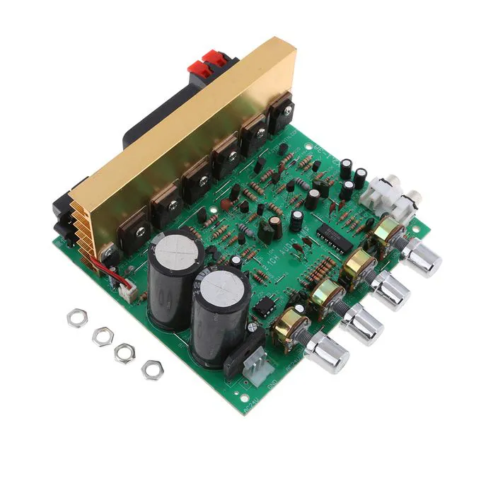 2.1CH amplifier board DX-2.1 Large Power Audio Amplifier Board AC 18-24V High Power Subwoofer 3×80W Dual Channel Output Sound amplifier Machine green Board