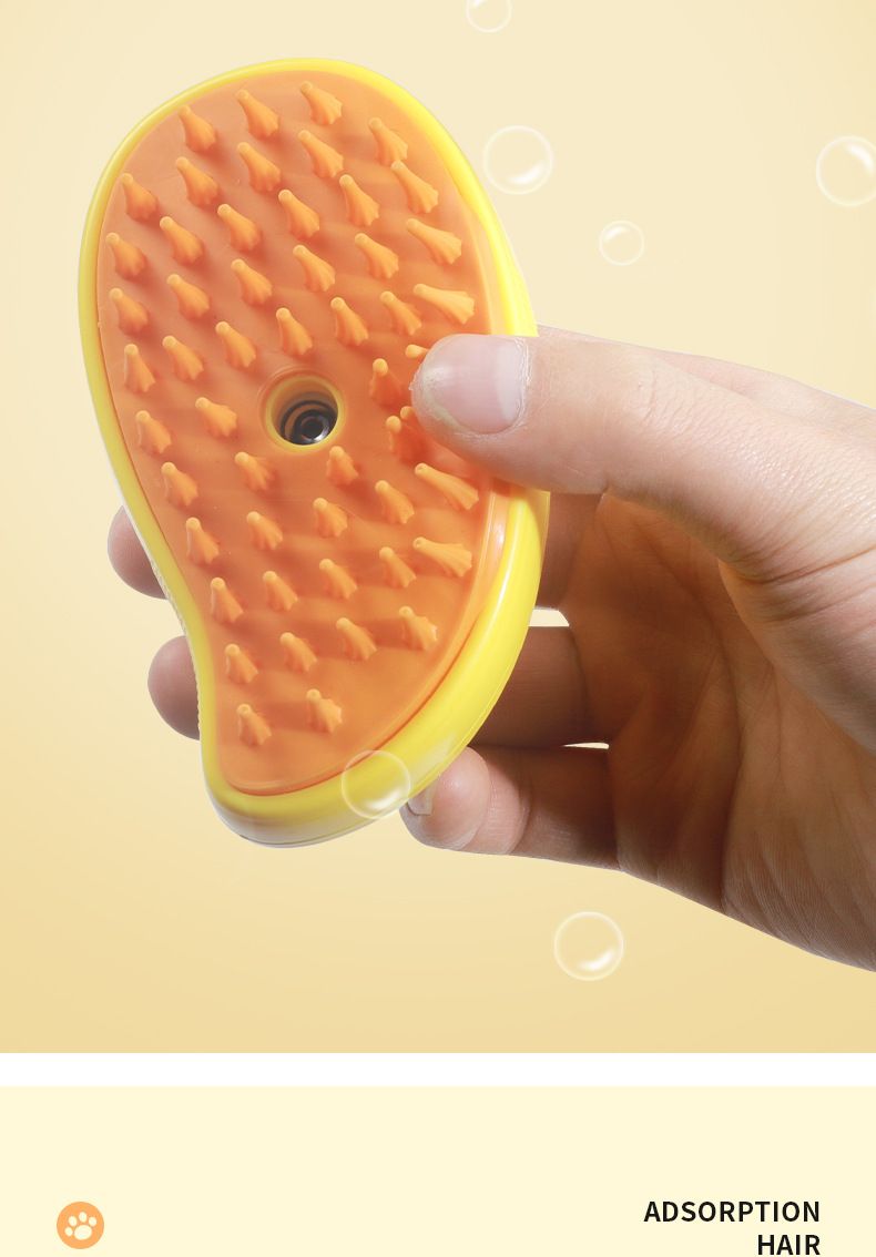 Pet spray massage comb for cats and dogs, one-click spray anti-flying comb, bath brush, hair removal pet comb