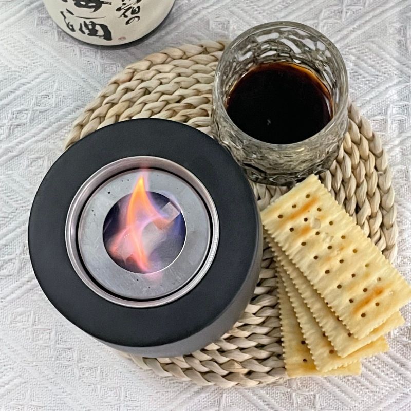 Desktop hand warmer fireplace light flame heater portable outdoor cement small stove alcohol stove