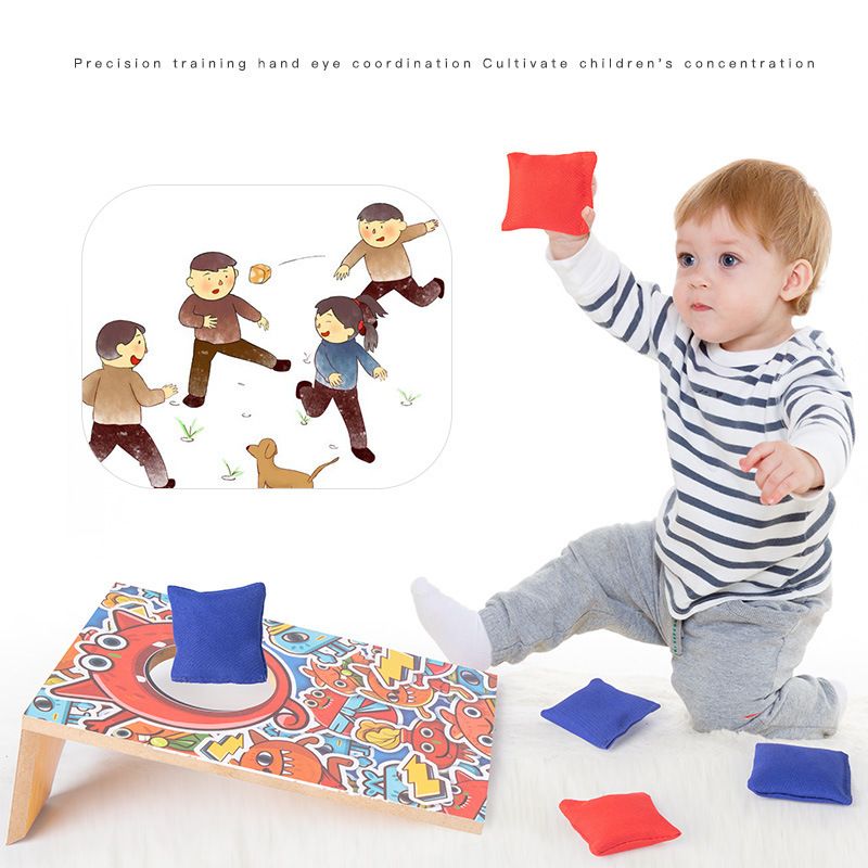 Children's cloth sandbag throwing game, throwing target sandbag board, indoor and outdoor parent-child interactive toys