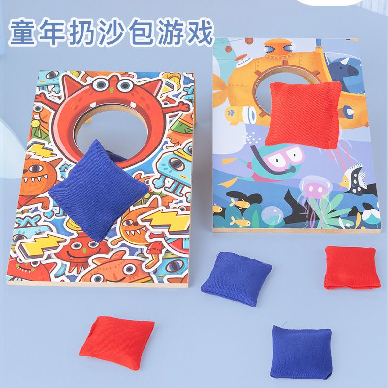 Children's cloth sandbag throwing game, throwing target sandbag board, indoor and outdoor parent-child interactive toys