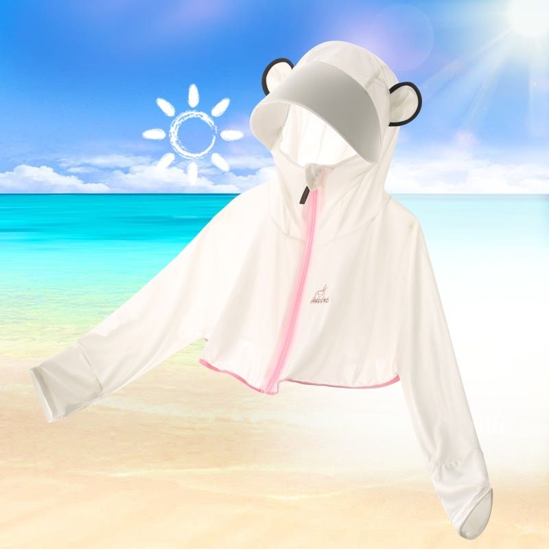Children's Sunscreen Clothing, Girls' UV Protection, Boys' 2024 New Ice Silk Coat, Summer Sunscreen Clothing
