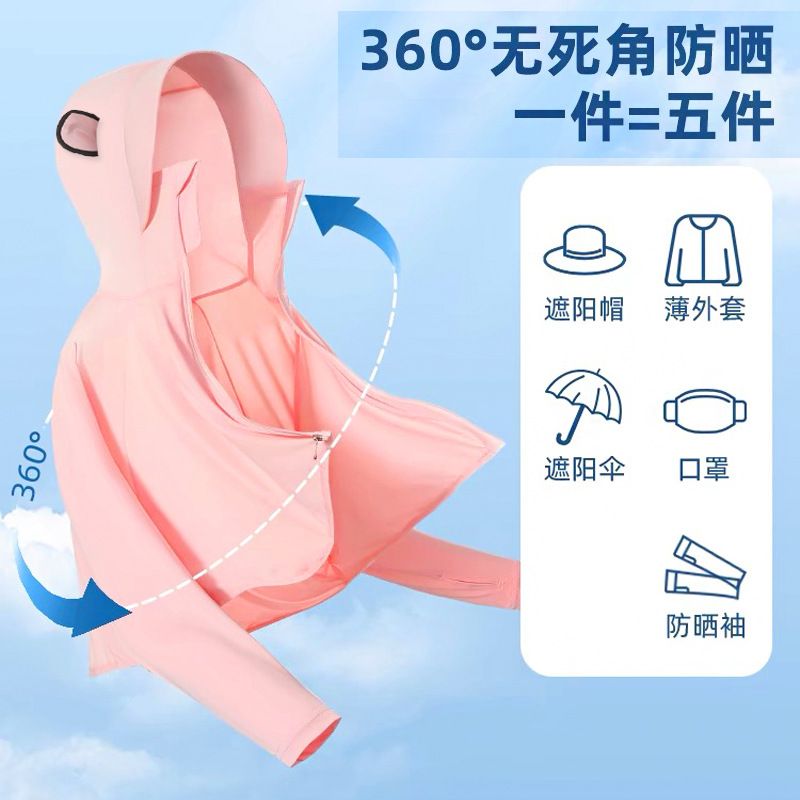 Children's Sunscreen Clothing, Girls' UV Protection, Boys' 2024 New Ice Silk Coat, Summer Sunscreen Clothing