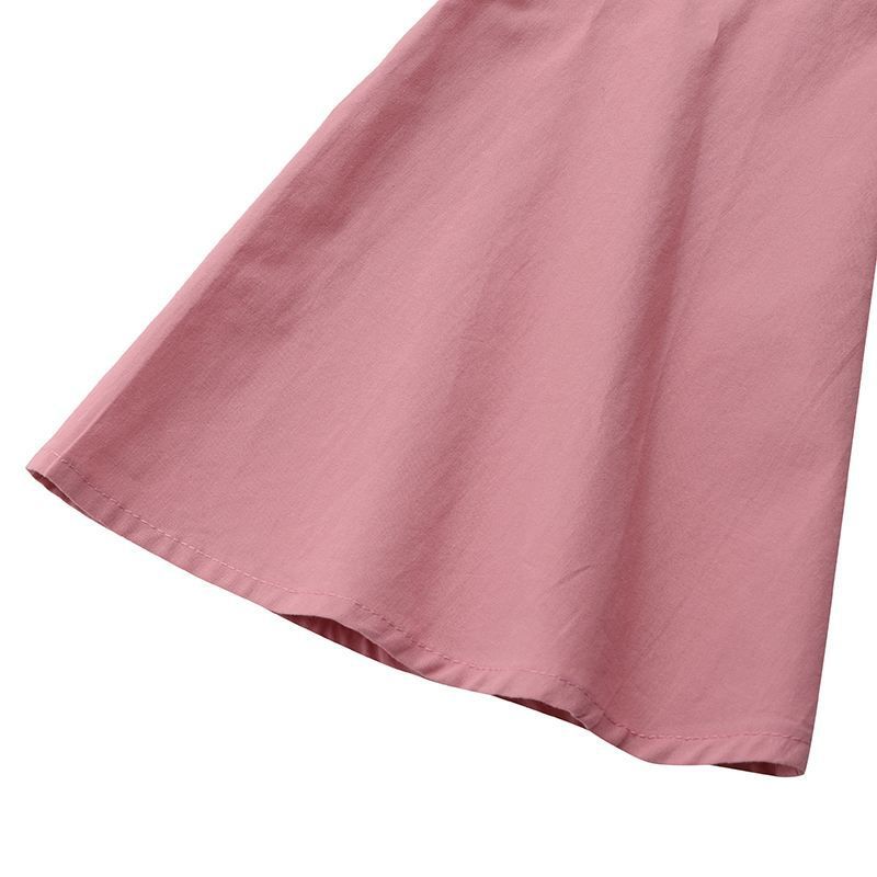 Chinese style retro loose waisted women's dress in plus size, chubby girl appears slim, elegant and dignified, large swing dress