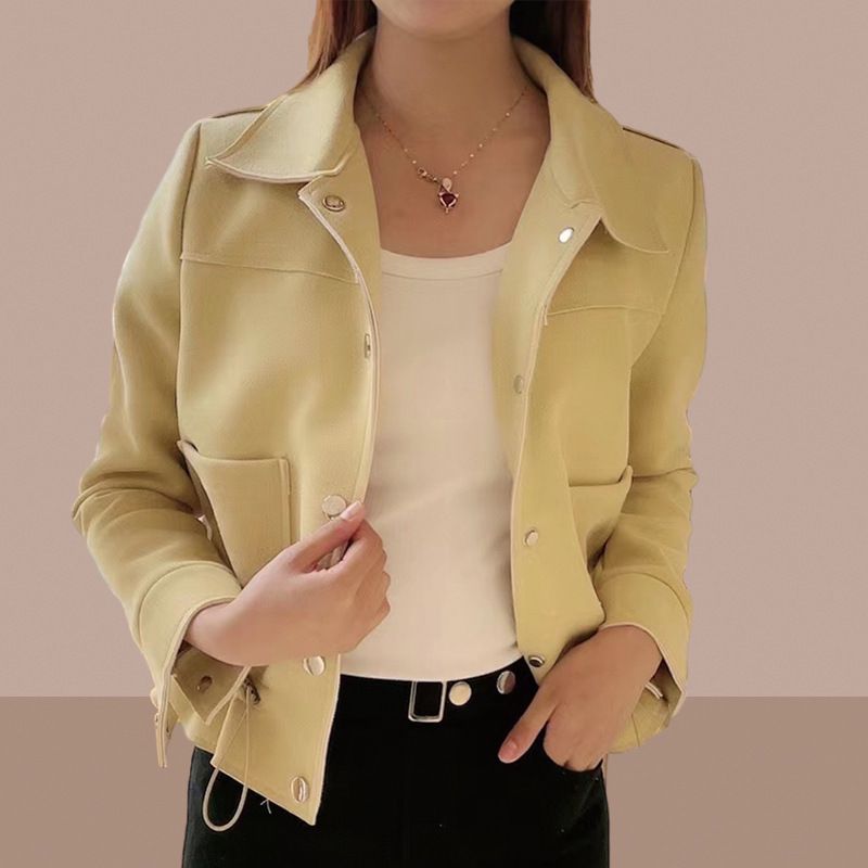 Short coat 2024 Spring and Autumn New Style Popular Short casual trench coat Small women's jacket this year