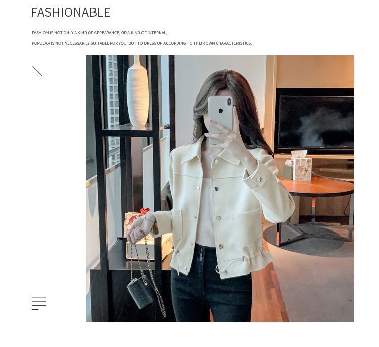 Short coat 2024 Spring and Autumn New Style Popular Short casual trench coat Small women's jacket this year