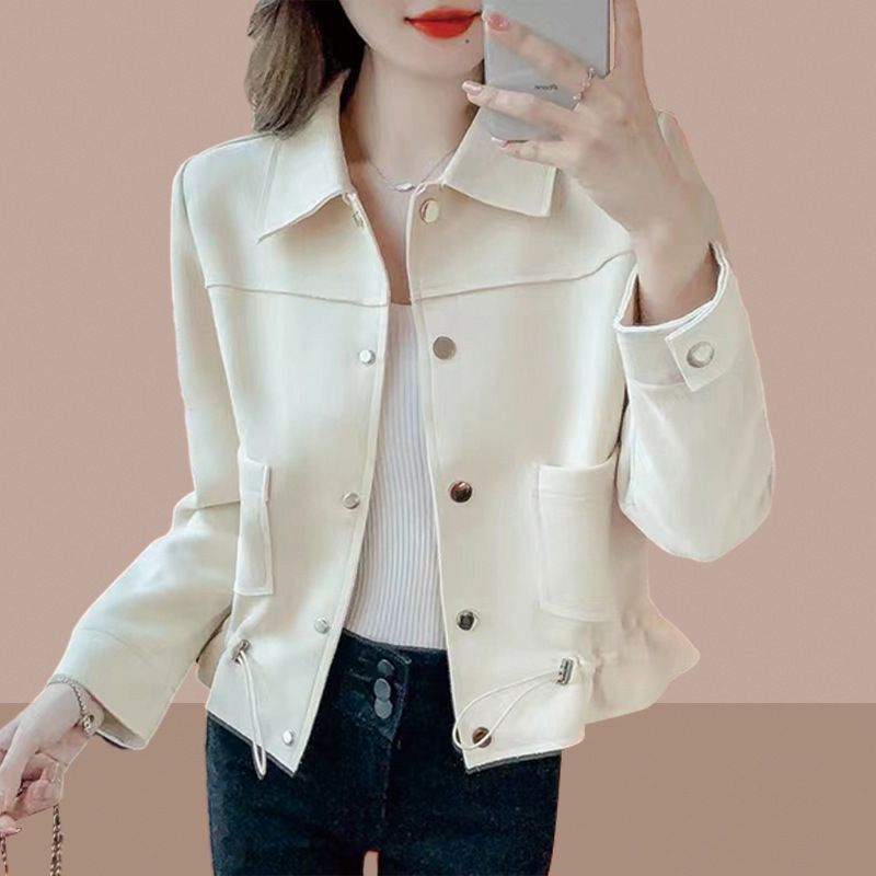 Short coat 2024 Spring and Autumn New Style Popular Short casual trench coat Small women's jacket this year