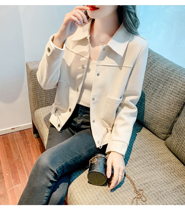 Short coat 2024 Spring and Autumn New Style Popular Short casual trench coat Small women's jacket this year