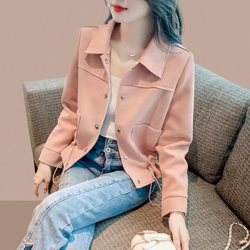 Short coat 2024 Spring and Autumn New Style Popular Short casual trench coat Small women's jacket this year