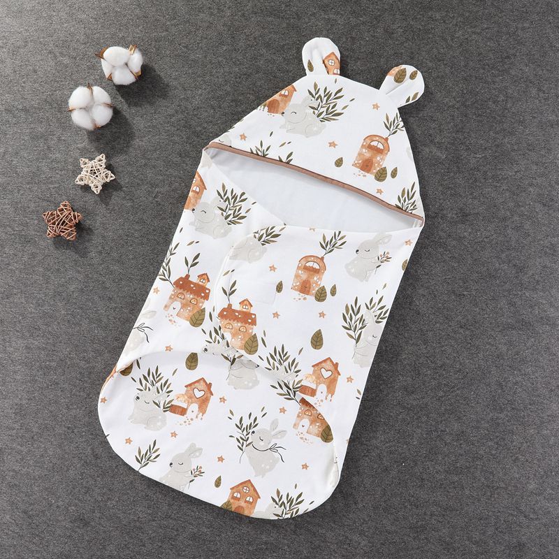 Newborn delivery room bag carried by newborn, butterfly swaddle, sleeping bag, pure cotton, spring, autumn, winter thick baby products