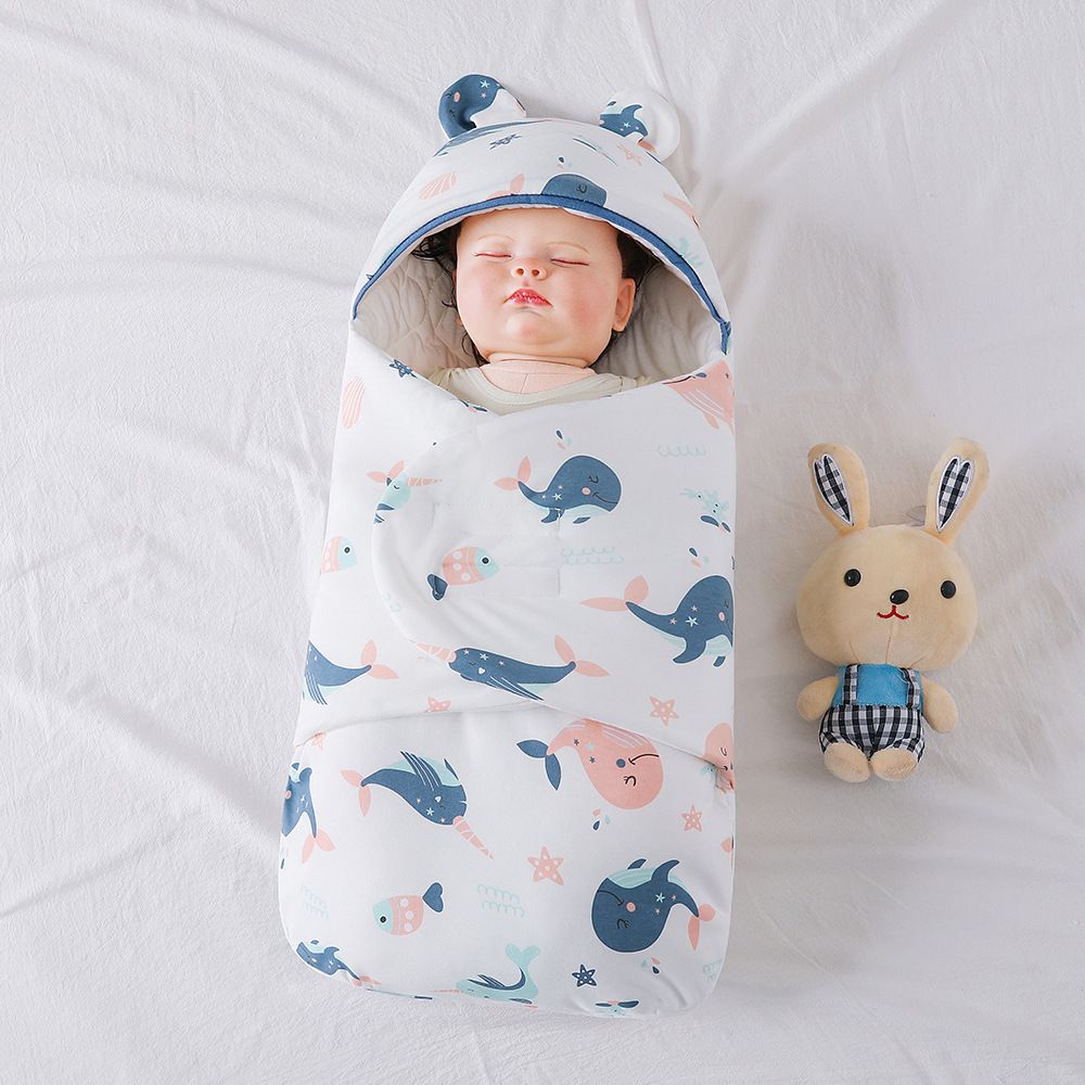 Newborn delivery room bag carried by newborn, butterfly swaddle, sleeping bag, pure cotton, spring, autumn, winter thick baby products