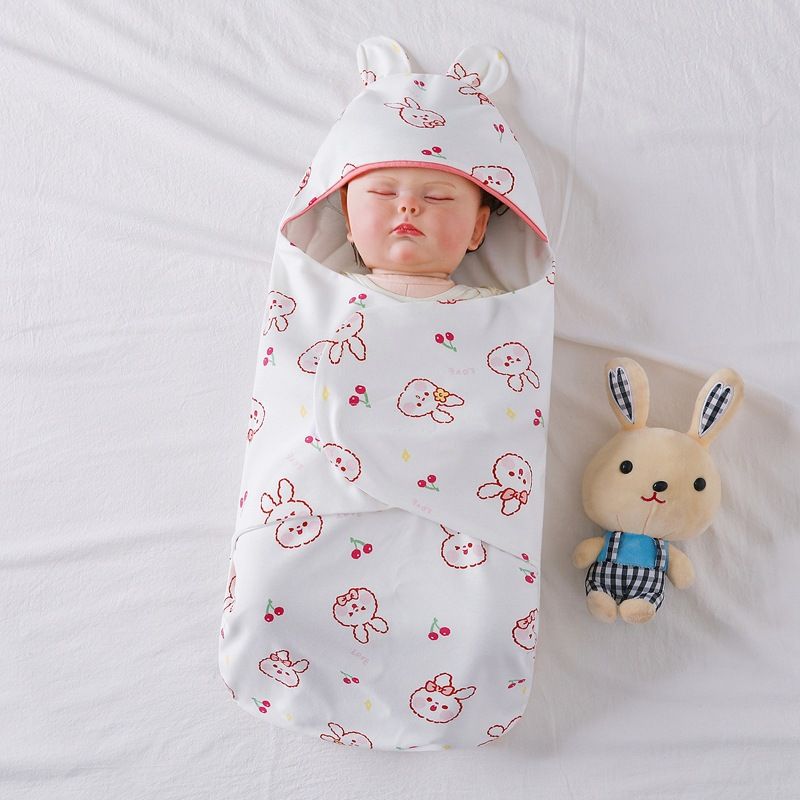 Newborn delivery room bag carried by newborn, butterfly swaddle, sleeping bag, pure cotton, spring, autumn, winter thick baby products