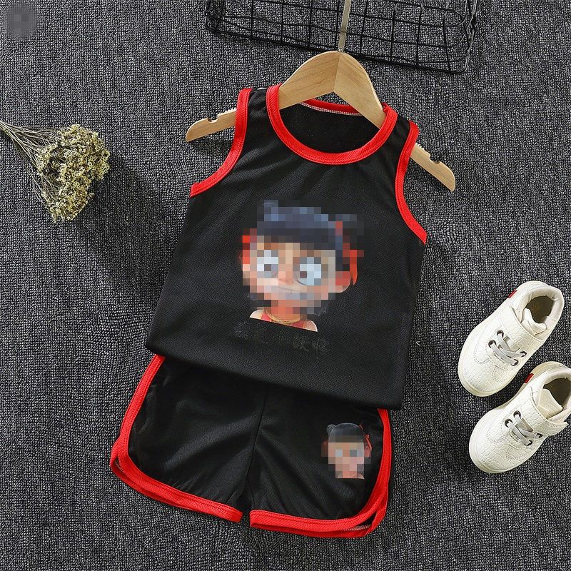 Children's sports basketball suit, summer set, performance suit, student vest, breathable and sweat wicking jersey for small and medium-sized boys