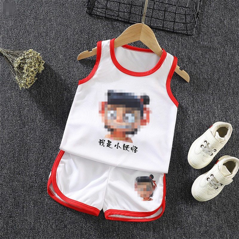 Children's sports basketball suit, summer set, performance suit, student vest, breathable and sweat wicking jersey for small and medium-sized boys