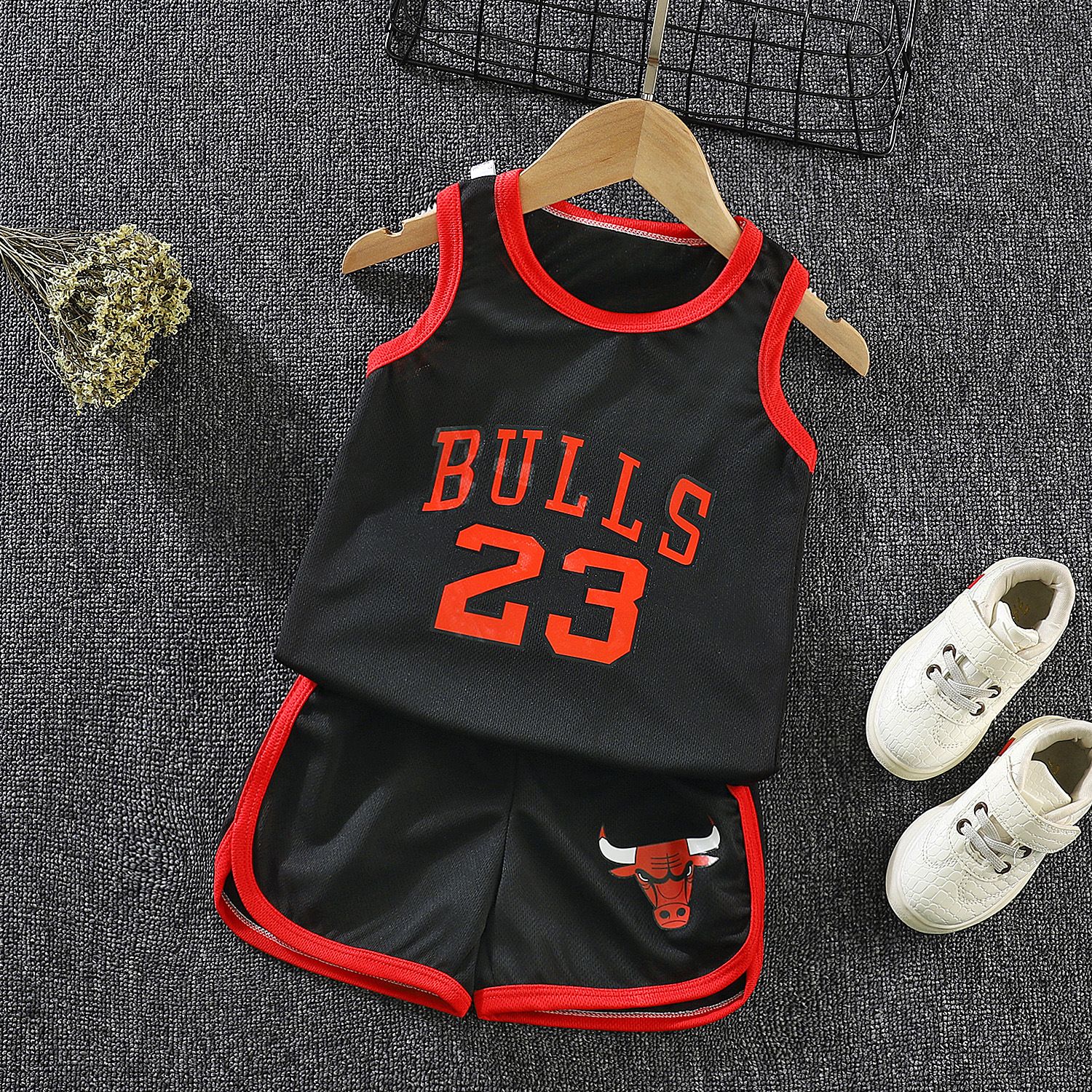 Children's sports basketball suit, summer set, performance suit, student vest, breathable and sweat wicking jersey for small and medium-sized boys