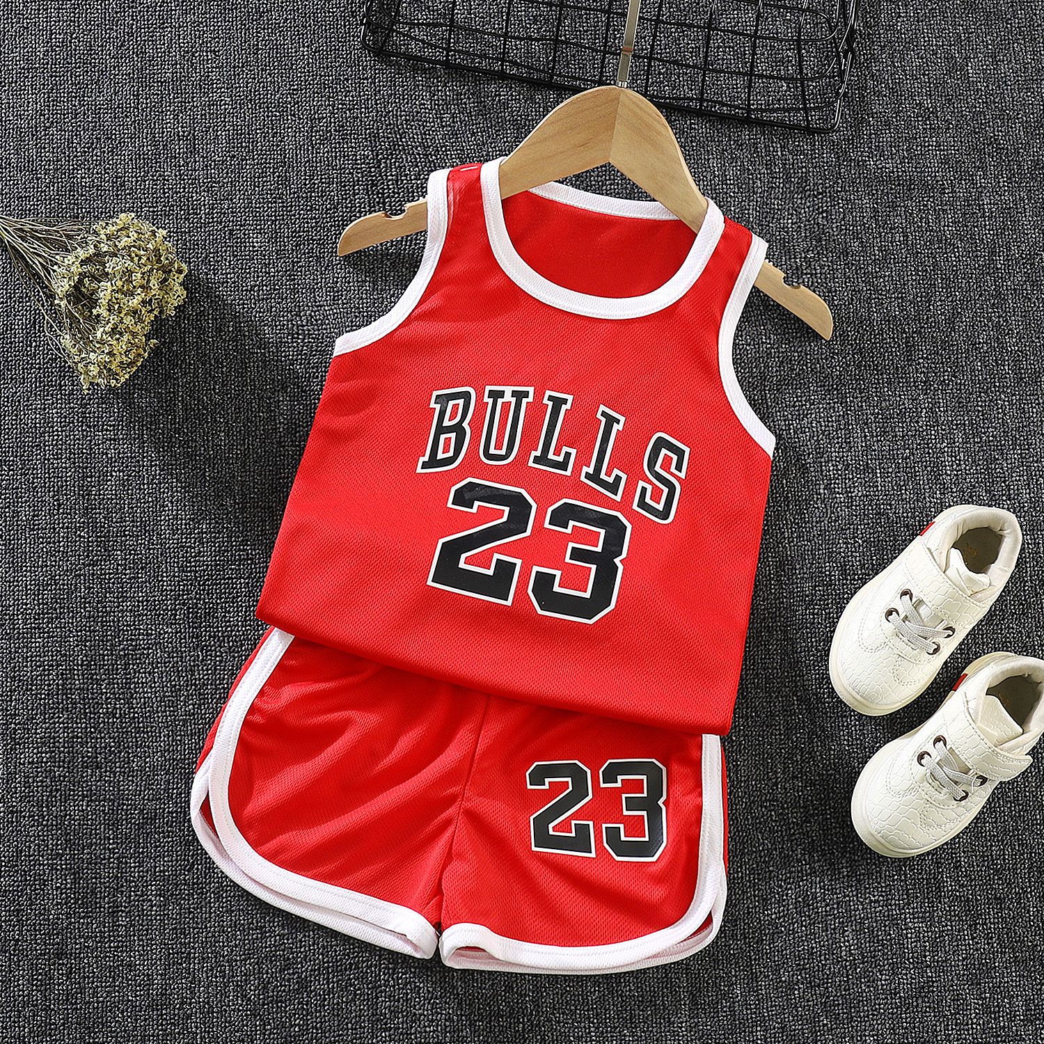 Children's sports basketball suit, summer set, performance suit, student vest, breathable and sweat wicking jersey for small and medium-sized boys