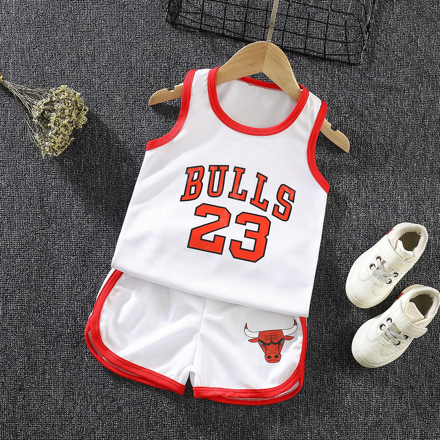 Children's sports basketball suit, summer set, performance suit, student vest, breathable and sweat wicking jersey for small and medium-sized boys