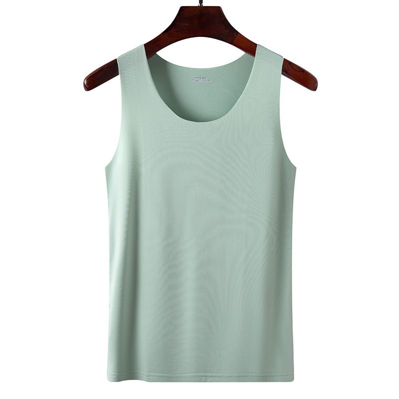 New summer women's traceless ice silk vest, thin suspender top, sleeveless versatile base coat, soft and breathable, slim fit and versatile, fashionable solid color