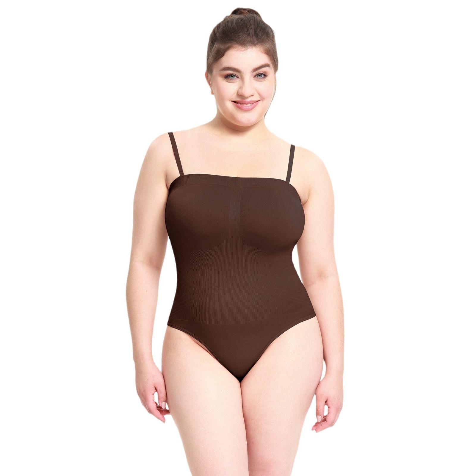 New body shaping jumpsuit for women, body shaping suit, strapless bodysuit Shapewear jumpsuit, waist wrapped chest underwear, T-shaped flat angle jumpsuit, popular oversized bottoming body shaping bra