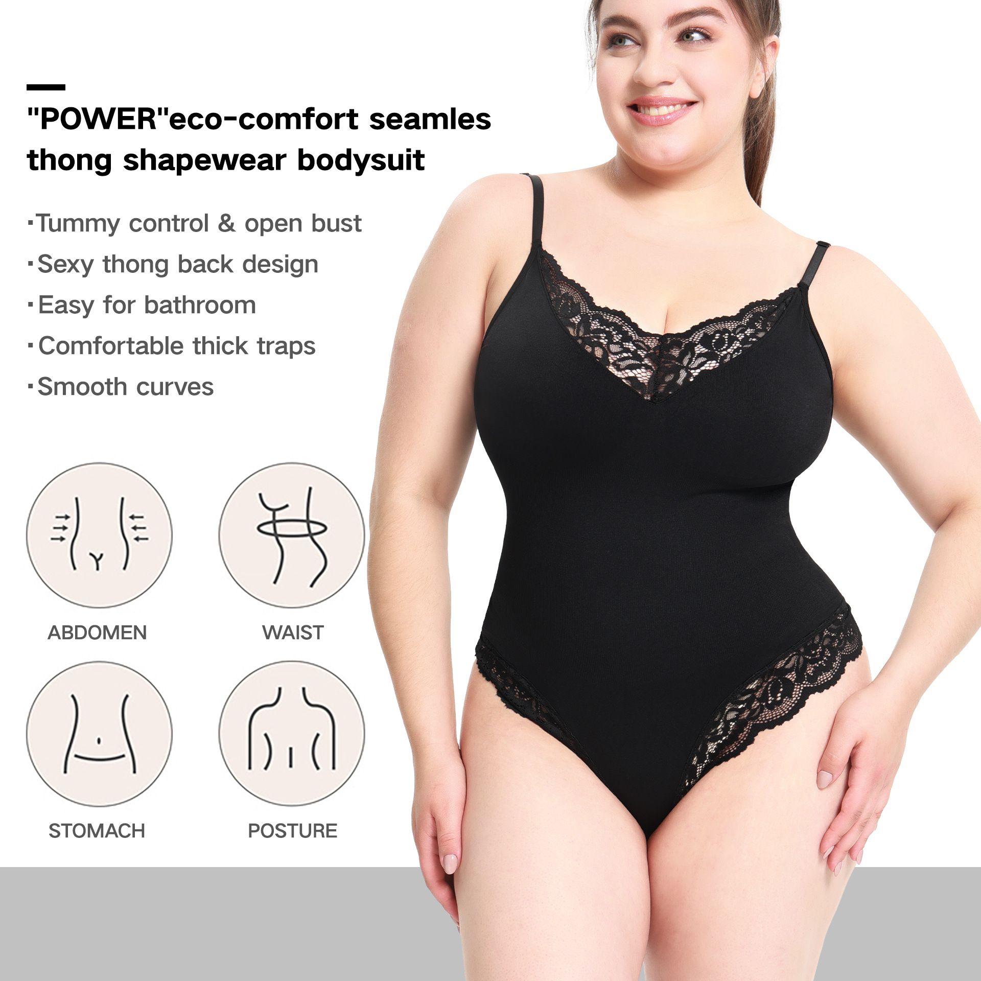 New body shaping jumpsuit for women, body shaping suit, strapless bodysuit Shapewear jumpsuit, waist wrapped chest underwear, T-shaped flat angle jumpsuit, popular oversized bottoming body shaping bra