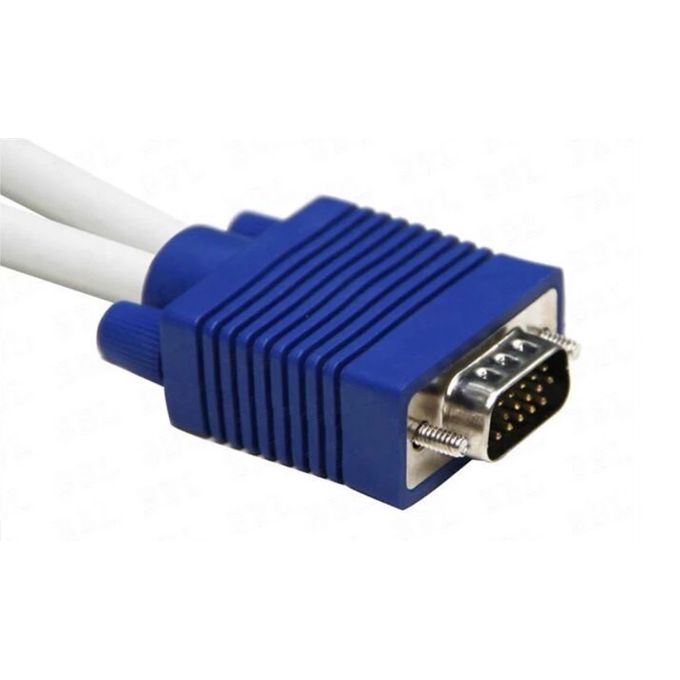 Afrie Vga Splitter Cable 1 Computer To Dual 2 Monitor