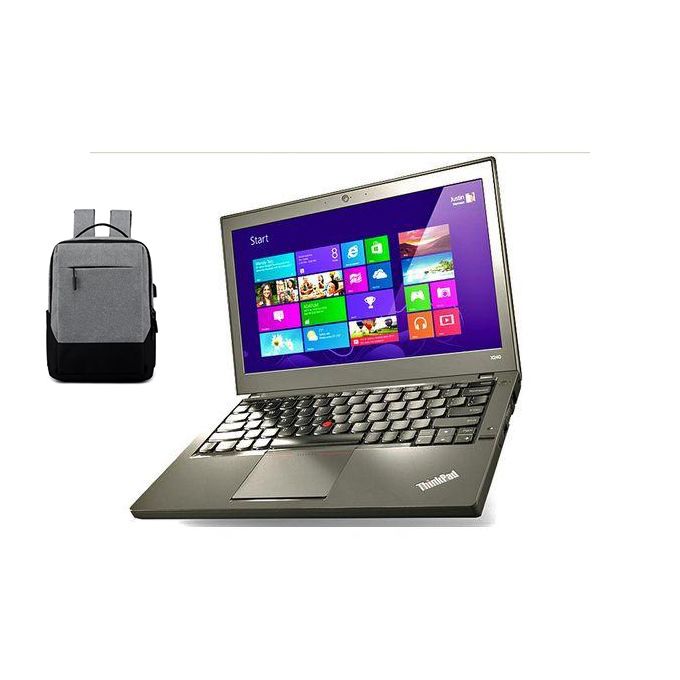 Lenovo ThinkPad X240 Intel Core I5 8GB RAM 256 GB SSD 12.5'' Black Refurbished + laptop bag,
