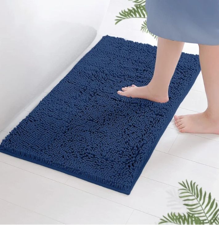 Door Mat Indoor Super Absorbent Microfiber Washable Pet Rug, Low-Profile Entryway Rug with Non-Slip Backing, Dirty Trapper Inside Entrance Doormat for Shoes, 50*80