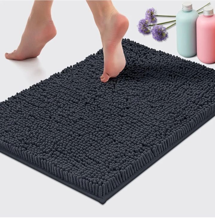 Door Mat Indoor Super Absorbent Microfiber Washable Pet Rug, Low-Profile Entryway Rug with Non-Slip Backing, Dirty Trapper Inside Entrance Doormat for Shoes, 50*80