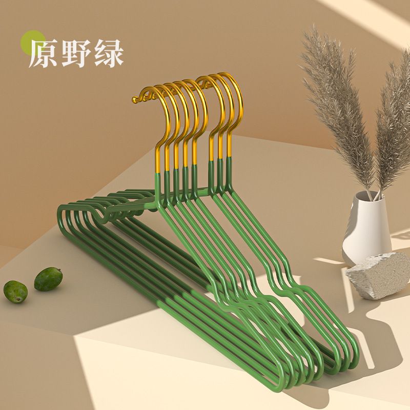 Set of 10 Slim Clothes Hangers - Space Saving Hangers for Clothes, Pants, Lingerie and Accessories - Robust Black Plastic Hangers with Hooks and Pants Bar - 10 Pack