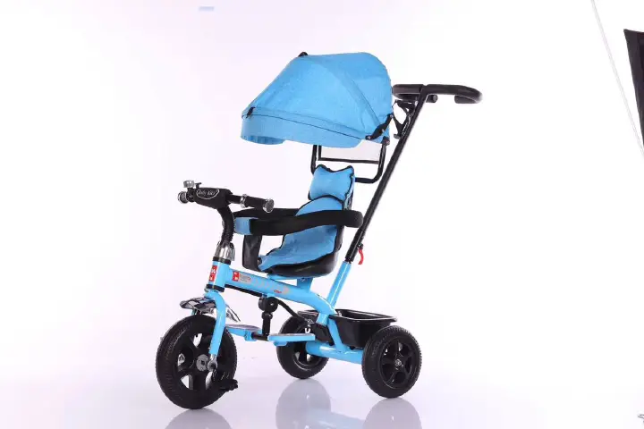 Radio Flyer Pedal & Push 4-in-1 Stroll 'N Trike, Pink Tricycle, Tricycle for Toddlers Age 1-5, Toddler Bike