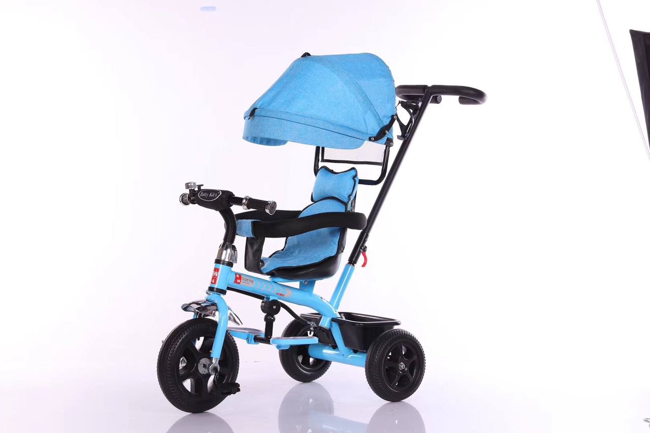 Radio Flyer Pedal & Push 4-in-1 Stroll 'N Trike, Pink Tricycle, Tricycle for Toddlers Age 1-5, Toddler Bike