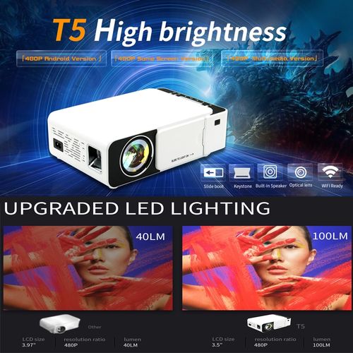 T5 100ANSI Lumens 600P Smart Projector
