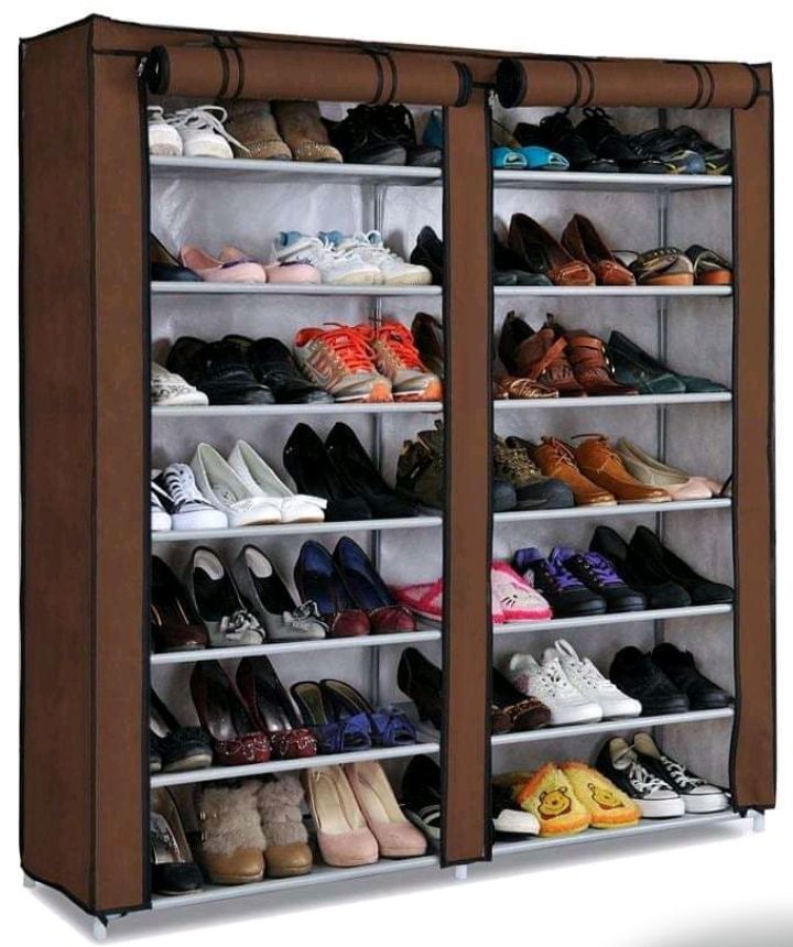 Two Column Shoe Storage Racks Shoe Wardrobes Organizers Fits upto 36Pairs