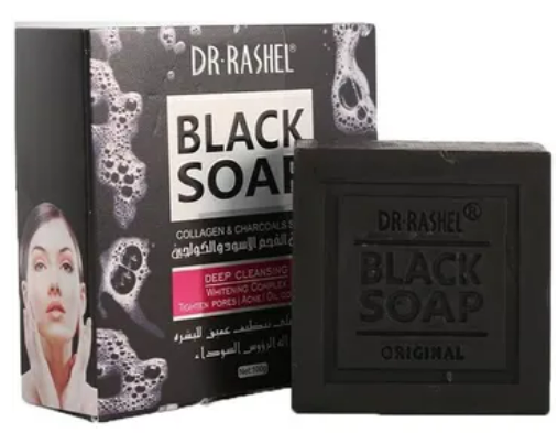 Dr. Rashel Black Soap With Collagen&Charcoal Soap-100g