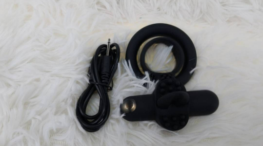 Vibrating Penis Ring with Tongue, Male Cock Ring & Clitoral G-Spot Bullet Vibrator Clitoris Stimulators Powerful Sex Toys for Couple Prolong Sexual Pleasure Rechargeable (Black)