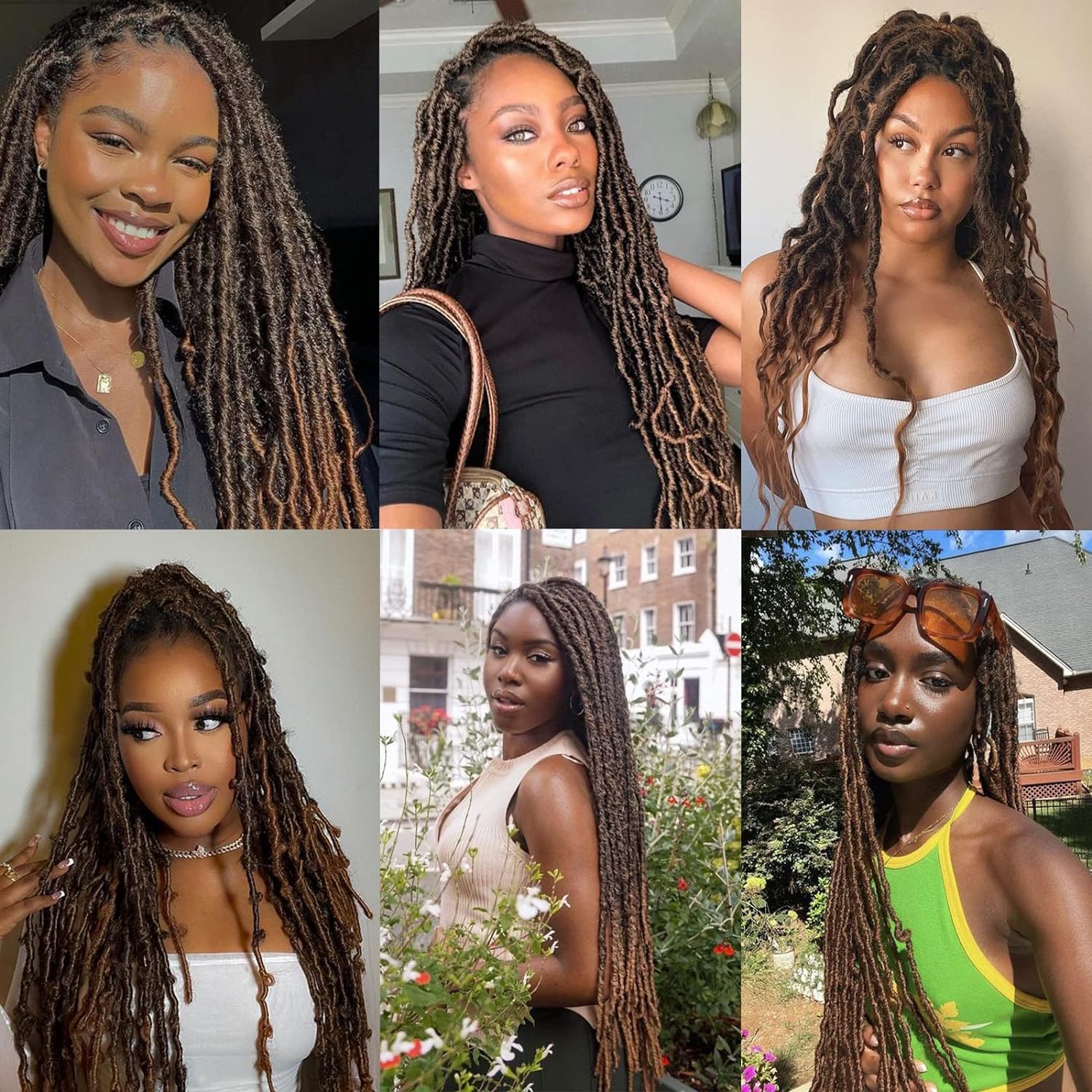 4Pcs Dark Brown Brazilian Wool Hair for Braids Acrylic Hand Knitting Yarn for Hair Braiding Hair Extension Faux Locs African Crochet Braid