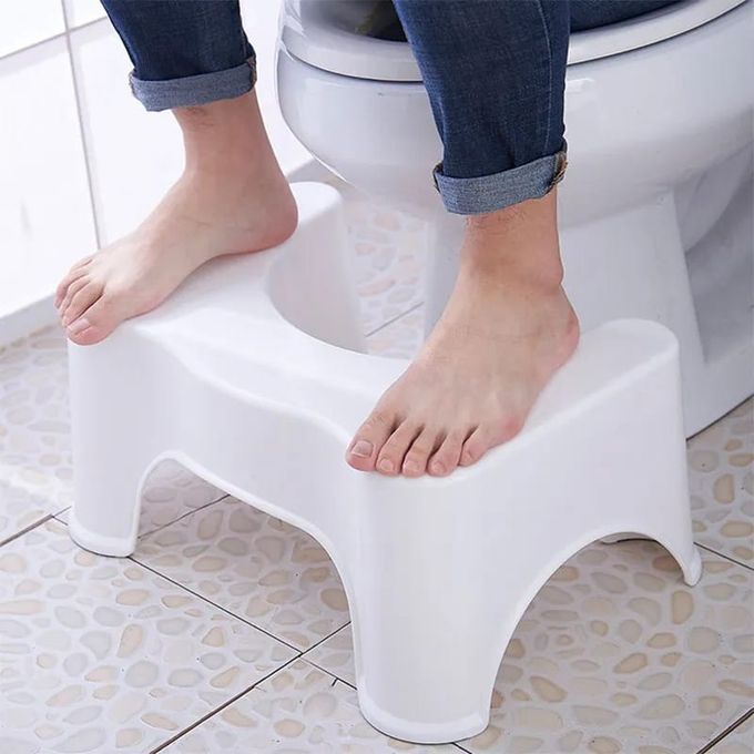 Squatty Potty The Original Bathroom Toilet Stool, 7 Inch height, White