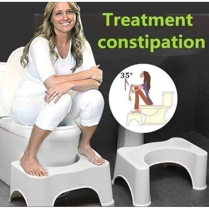 Squatty Potty The Original Bathroom Toilet Stool, 7 Inch height, White
