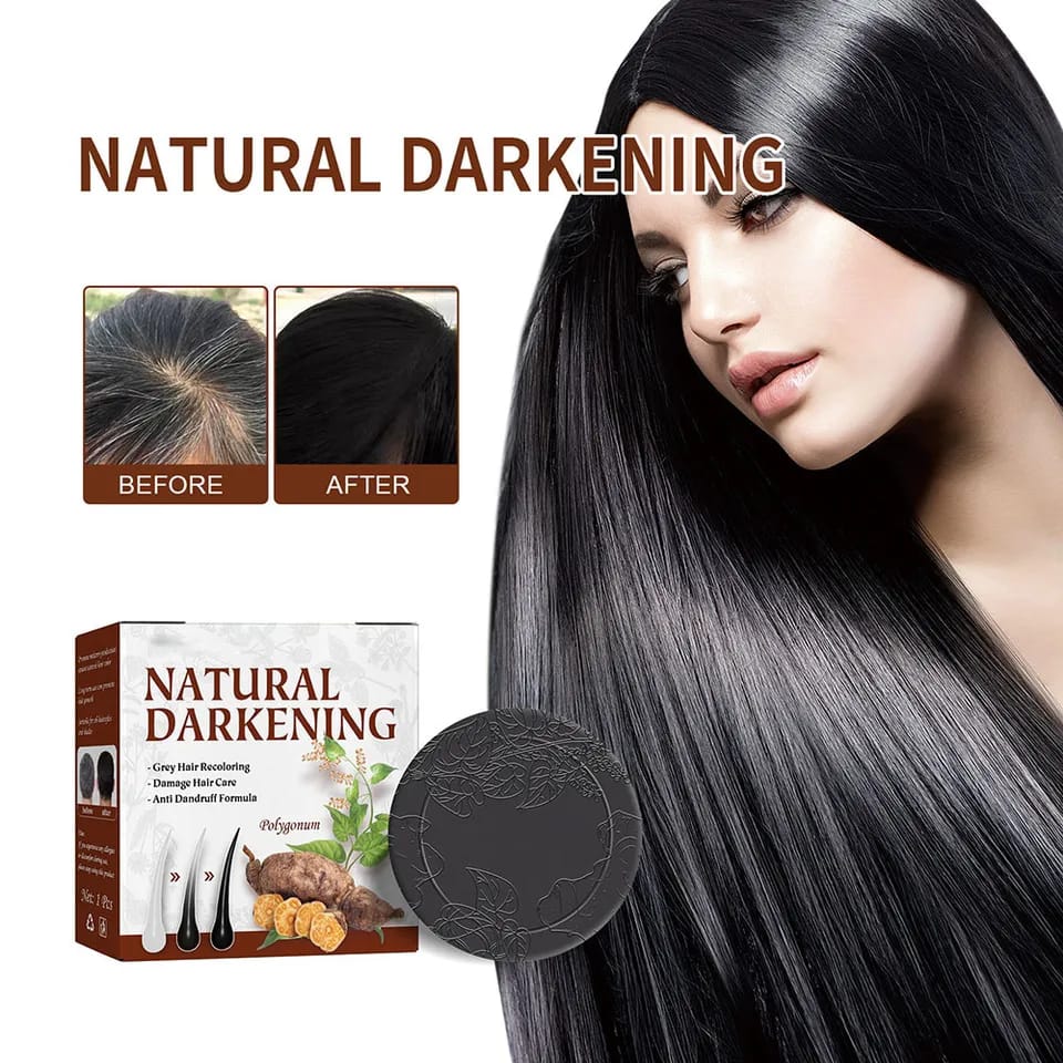 Hair Shampoo Polygonum Essence Hair Darkening Shampoo Soap Natural Organic Hair Shampoo Gray Hair Reverse Hair Cleansing
