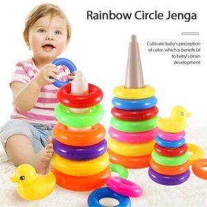 Rainbow Tower Stacking Rings Toy Toddler Learning Preschool Toys Kids Gifts