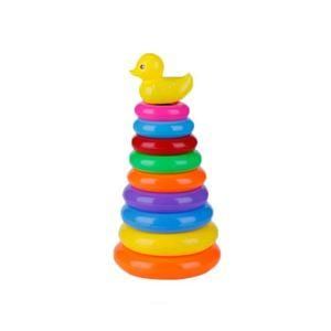 Rainbow Tower Stacking Rings Toy Toddler Learning Preschool Toys Kids Gifts