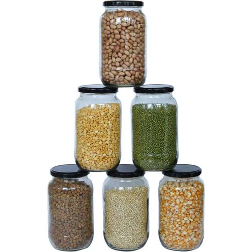 4pcs Glass Mason Jars with Lids 500ml