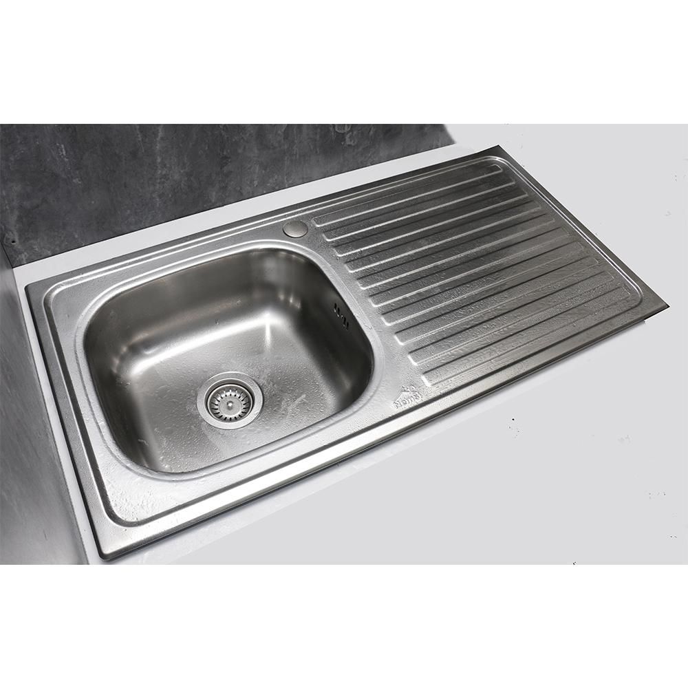 STAINLESS STEEL KITCHEN SINK SINGLE BOWL/SINGLE DRAIN
