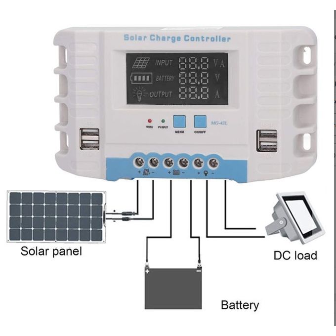 Solarmax Solar Charge Controller 12V/24V DC 60A