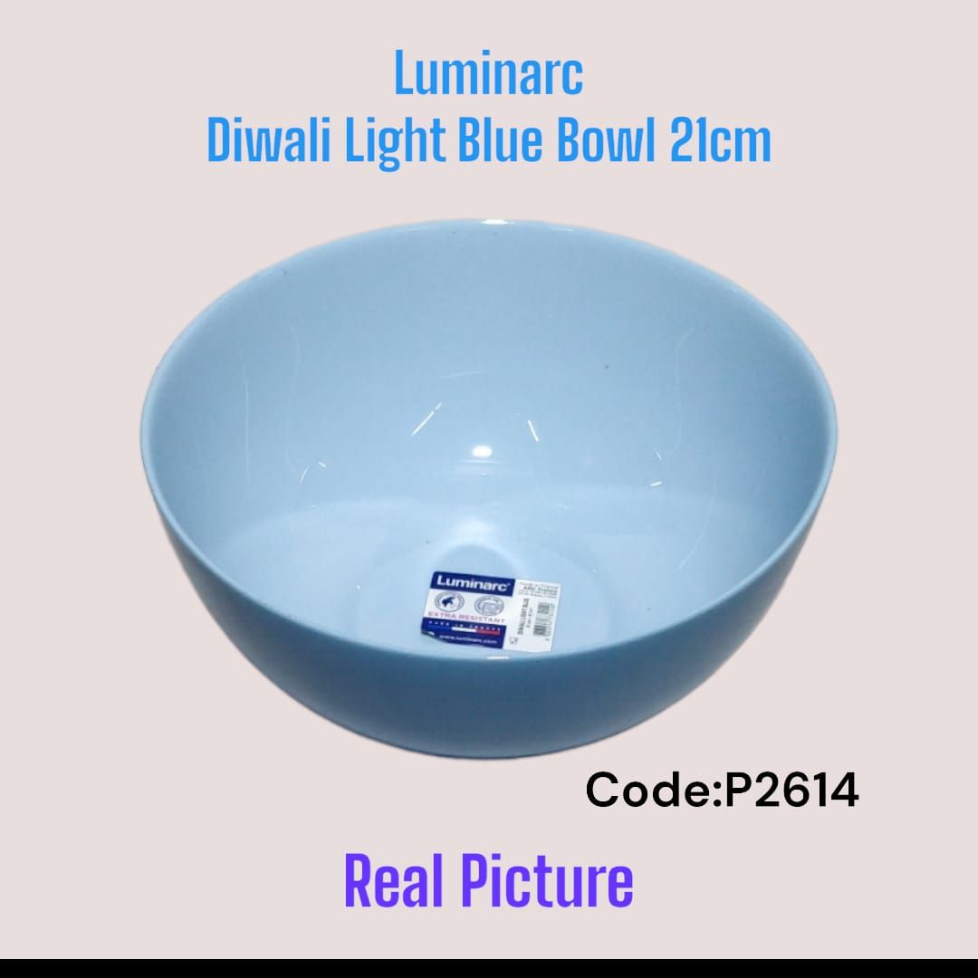 quality Luminarc Diwali light blue bowl