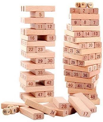 54 pieces home family jenga game