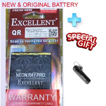Excellent ORIGINAL NEON RAY PRO Phone Battery+Bluet. Headse