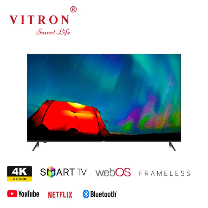 VITRON 75" INCHES SMART ANDROID UHD 4K WebOS-BLUETOOTH/NETFLIX/PRIME VIDEO-USB/HDMI/VGA