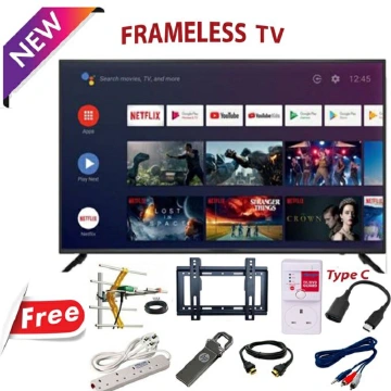 Vitron HTC4068S,40 Inch Frameless Smart Android TV Inbuilt WIFI Netflix,Youtube Inbuilt Decoder Appstore 2*USB 3*HDMI 14 Months Warranty + 6 FREE GIFTS