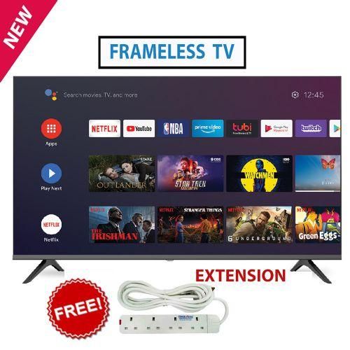 Vitron HTC4068S,40 Inch Frameless Smart Android TV Inbuilt WIFI Netflix,Youtube Inbuilt Decoder Appstore 2*USB 3*HDMI 14 Months Warranty + 6 FREE GIFTS